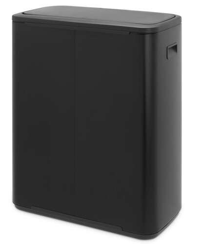 Kosz Bo Touch Bin 2x30 l czarny matowy BRABANTIA
