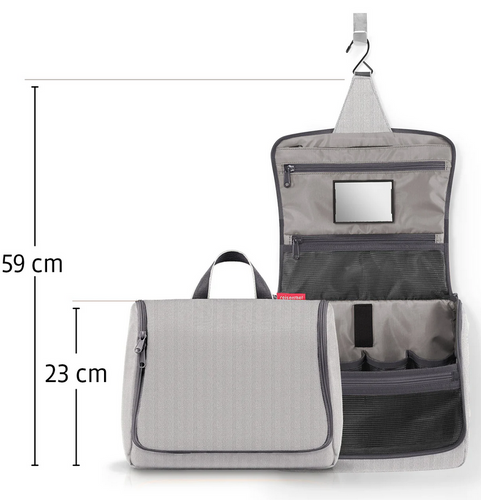 Kosmetyczka toiletbag XL glossy dots black REISENTHEL