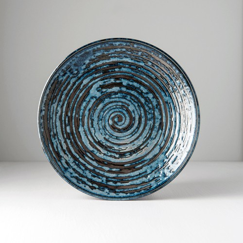 Talerz okrągły 25 cm Copper Swirl MADE IN JAPAN