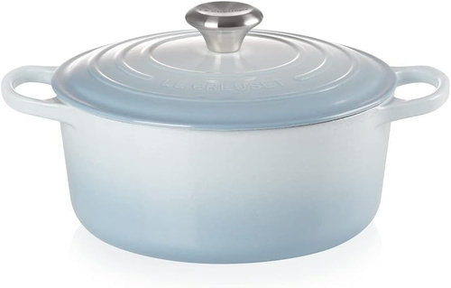 Brytfanna żeliwna okrągła 24 cm Coastal Blue LE CREUSET