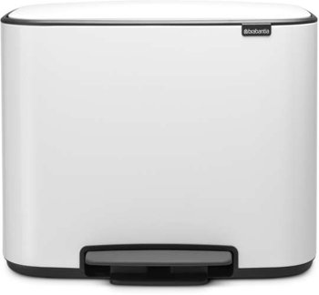 Kosz Bo Pedal Bin 11+23l biały BRABANTIA