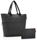 Zestaw shopper e1 + case 1 set #1 glossy dots black REISENTHEL