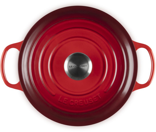 Garnek żeliwny 24 cm Gourmet wiśniowy LE CREUSET
