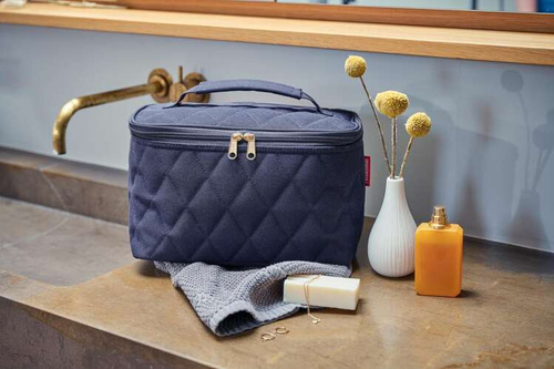 Kosmetyczka cosmetic case rhombus midnight gold REISENTHEL