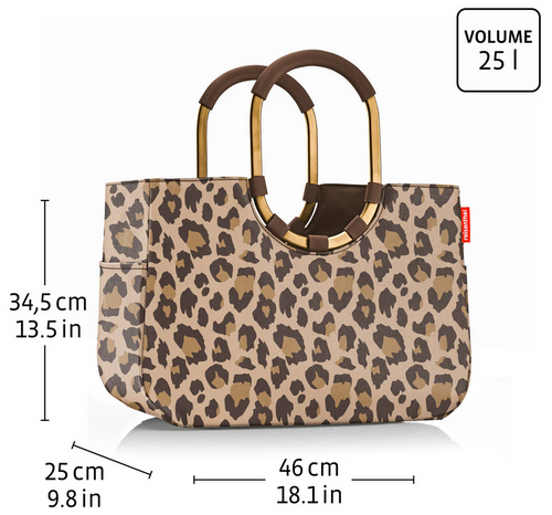 Torba na zakupy loopshopper L mesh black REISENTHEL