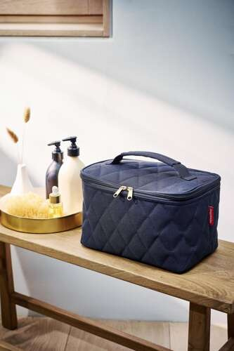 Kosmetyczka cosmetic case rhombus midnight gold REISENTHEL