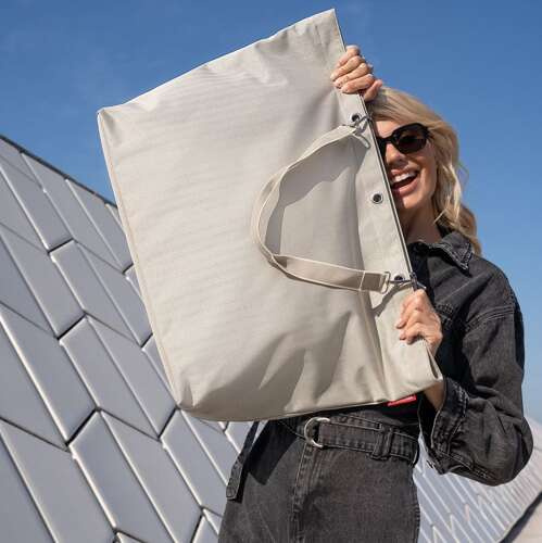Torba shopper XL herringbone sand REISENTHEL
