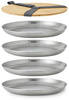 Zestaw 4 talerzy stalowych Black+Blum