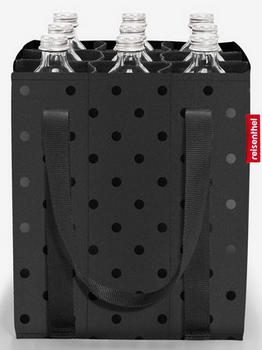 Torba bottlebag glossy dots black REISENTHEL