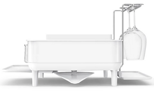 Suszarka do naczyń steel frame dishrack biała SIMPLEHUMAN