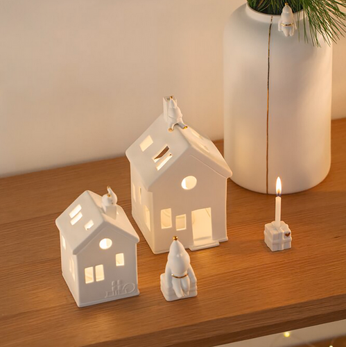 Lampion domek 17 cm Waiting For Rudolf RAEDER