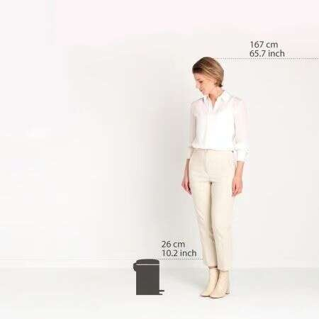 Kosz pedałowy NewIcon 3l Mineral Infinite Grey BRABANTIA