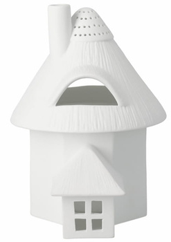 Lampion domek 14 cm Wieża Kryta Strzechą RAEDER