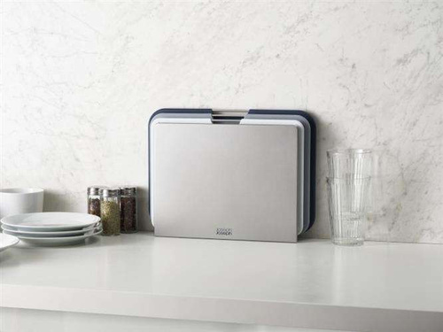 Zestaw 3 desek do krojenia Nest szare JOSEPH JOSEPH