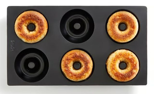 Forma do pieczenia pączków silikonowa czarna LEKUE