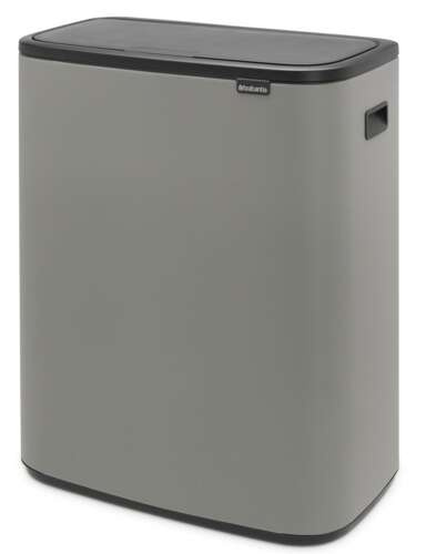 Kosz Bo Touch Bin 60l szary betonowy powłoka mineralna BRABANTIA