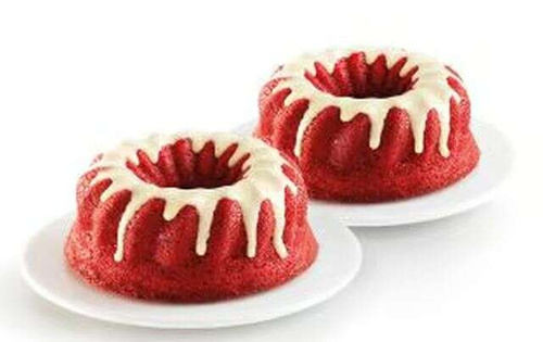 Zestaw 2 foremek na babkę 15 cm czerwona LEKUE