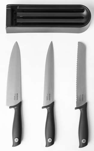 Zestaw 3 noży kuchennych plus uchwyt Tasty+ BRABANTIA