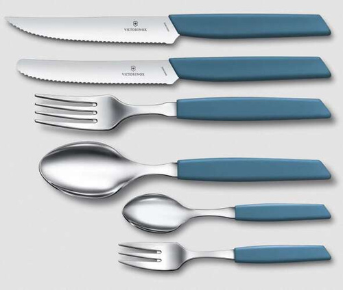 Nóż 11cm ząbkowany Swiss Modern cornflower-blue VICTORINOX