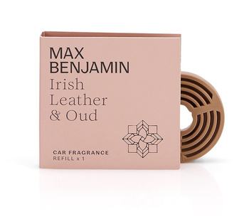 Wkład do odświeżacza do samochodu Irish Leather & Oud MAX BENJAMIN