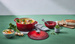 Brytfanna żeliwna okrągła 20 cm wiśniowa LE CREUSET