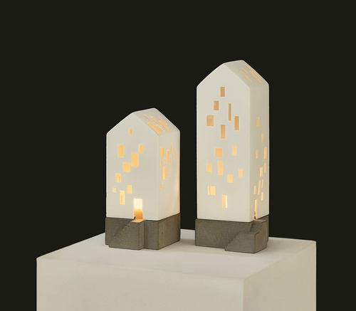 Lampion domek na podstawie betonowej Apartmenthaus mały RAEDER