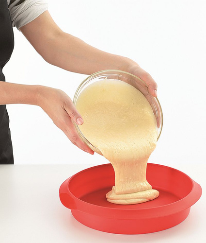 Forma do pieczenia 26 cm okrągła czerwona LEKUE