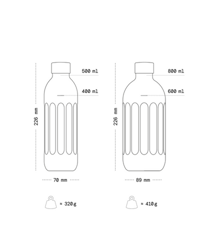 Butelka 800 ml To-Go ze stali nierdzewnej AARKE 