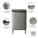 Kosz BO Touch Bin Hi 2x30 l  Mineral Concrete Grey BRABANTIA
