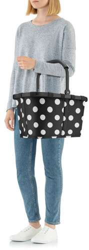 Koszyk carrybag frame dots white REISENTHEL