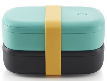 LunchBox To Go 2x500 ml zielony EKUE