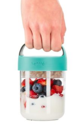 Pojemnik Jar To Go 400 ml turquoise LEKUE