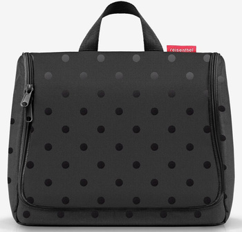 Kosmetyczka toiletbag XL glossy dots black REISENTHEL