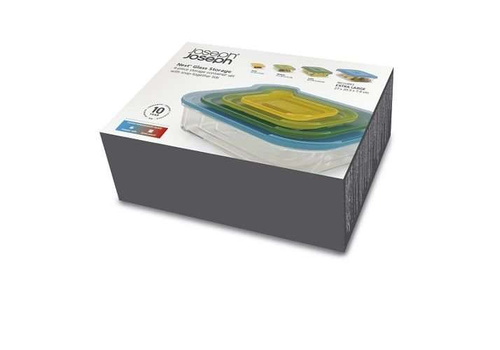 Zestaw 4 szklanych pojemników Nest Glass JOSEPH JOSEPH
