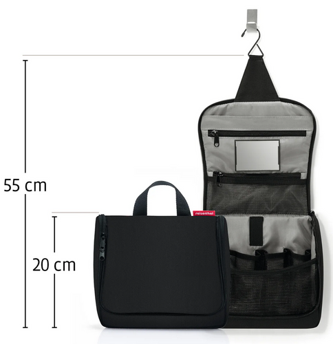 Kosmetyczka toiletbag glossy dots black REISENTHEL