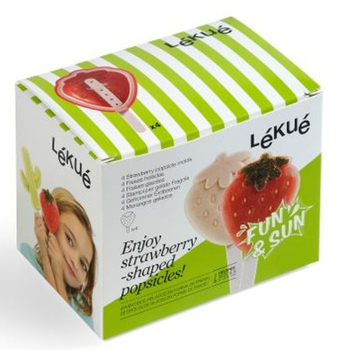 Zestaw 4 sztuk foremek do lodów Lolly LEKUE