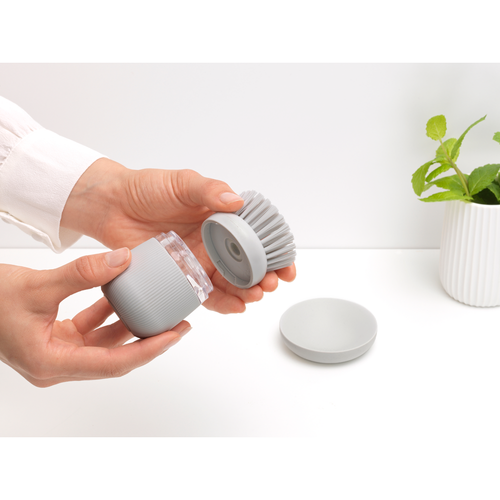 Szczotka z dozownikiem Mid Grey Brabantia