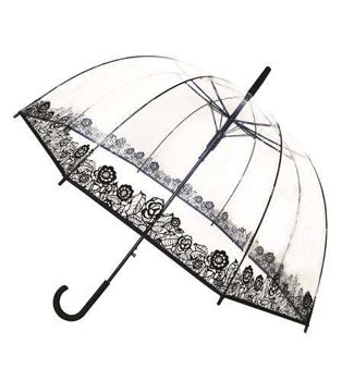 Długi parasol przezroczysty kopuła, Dentelle, SMATI