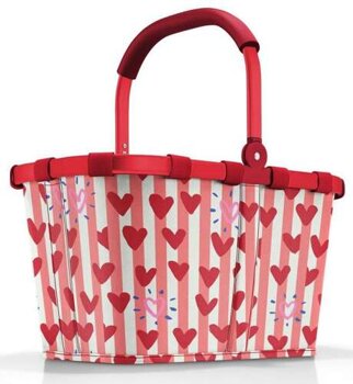 Koszyk Carrybag hearts stripes REISENTHEL