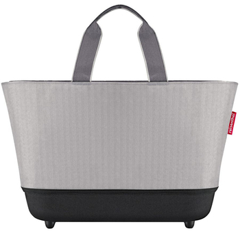 Koszyk shoppingbasket herringbone grey REISENTHEL