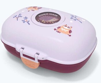 Lunchbox dziecięcy Gram purple Owly MONBENTO