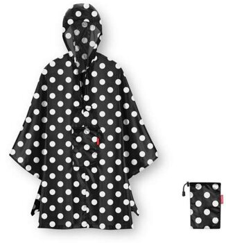 Peleryna mini maxi poncho dots white REISENTHEL