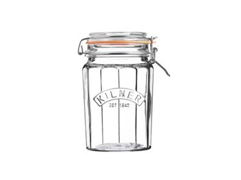 Słoik 0,95 l Facetted Clip Top Jars - KILNER