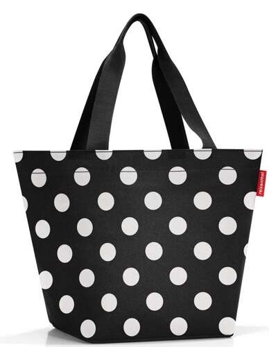 Torba shopper M dots white REISENTHEL