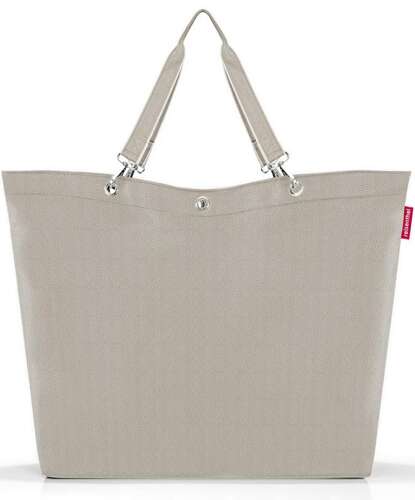 Torba shopper XL herringbone sand REISENTHEL