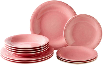 Zestaw talerzy 12el. (dla 4 osób) Color Loop Rose VILLEROY BOCH