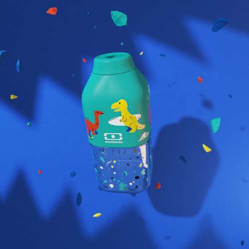 Butelka 330ml Positive S Blue Dino MONBENTO