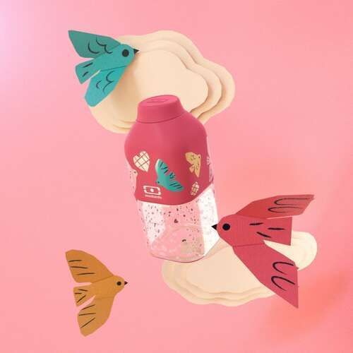 Butelka 330ml Positive S Pink Birds MONBENTO