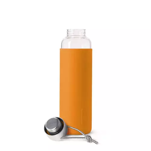 Butelka szklana na wodę 600ml pomarańczowa BLACK+BLUM