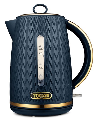 Czajnik Empire1,7l Midnight Blue/ BrassTOWER 